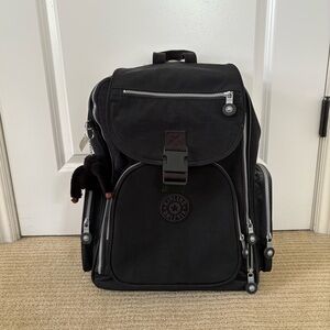 Kipling Black Rolling Backpack